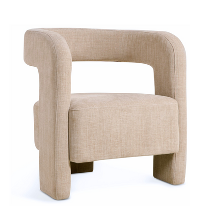Douwe Fauteuil - Beige - Textiel