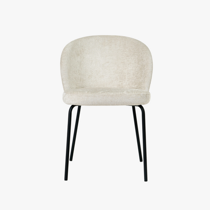 Cato Eetkamerstoel - Beige - Stof – foto 3