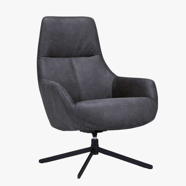 Hav Fauteuil - Antraciet - Microleder
