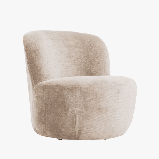 Joost Fauteuil - Beige - Velours