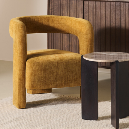 Douwe Fauteuil - Oker - Textiel – foto 2