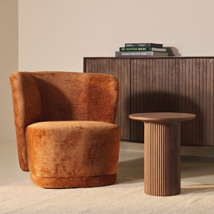 Haarlem Fauteuil - Roest - Stof – foto 2
