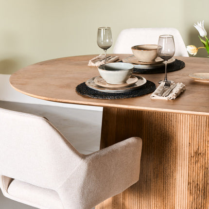 Lunelle Eettafel - Lichtbruin - 230 cm – foto 6