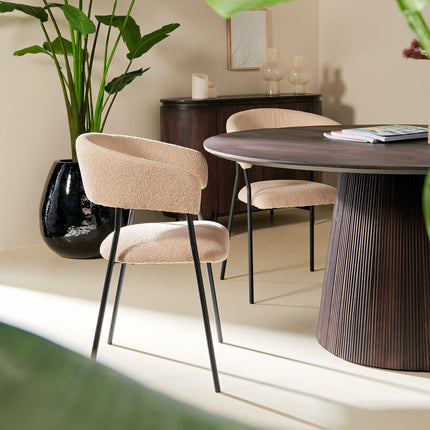 Bas Eettafel - Donkerbruin - ø150 cm – foto 7