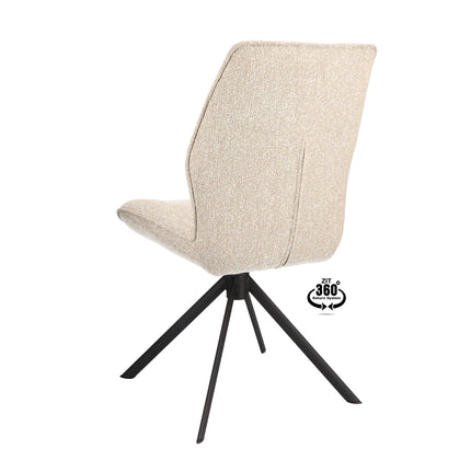 Juno Eetkamerstoel - Beige - Lodge – foto 4