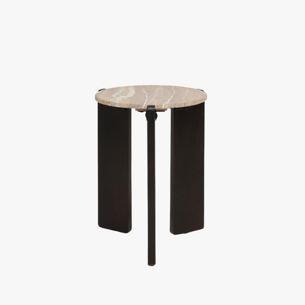 Levi Bijzettafel - Donkerbruin - ø39cm – foto 4