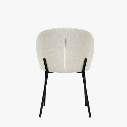 Cato Eetkamerstoel - Beige - Stof – foto 4