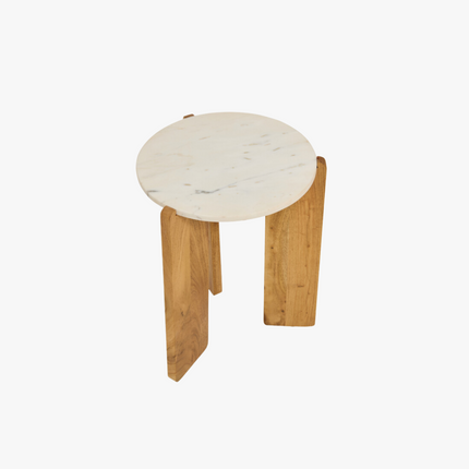 Levi Bijzettafel - Lichtbruin - ø39cm – foto 5