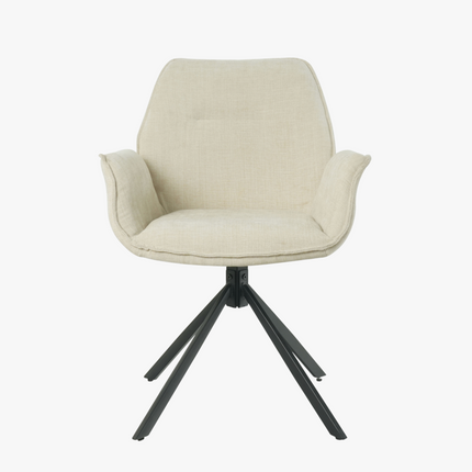 Teun Eetkamerstoel - Beige - Stof – foto 7