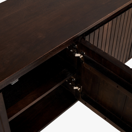 Noah Tv-meubel - Donkerbruin - 175x43x56 cm – foto 3