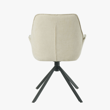 Teun Eetkamerstoel - Beige - Stof – foto 5