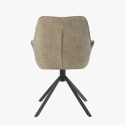Teun Eetkamerstoel - Taupe - Stof – foto 6