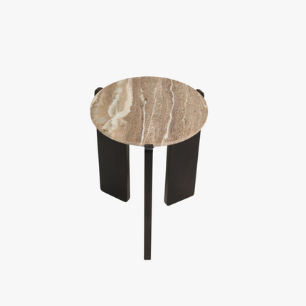 Levi Bijzettafel - Donkerbruin - ø39cm – foto 5