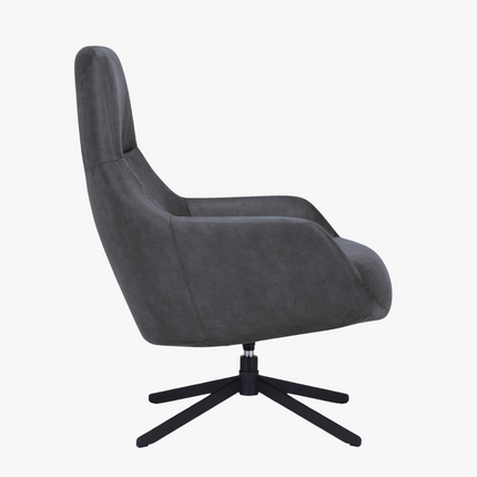Hav Fauteuil - Antraciet - Microleder – foto 4