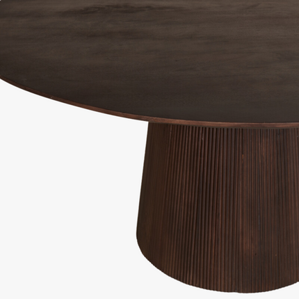 Bas Eettafel - Donkerbruin - ø150 cm – foto 5