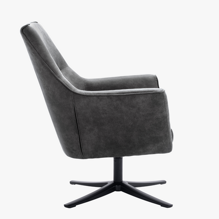Nord Fauteuil - Grafiet - Microleder – foto 4