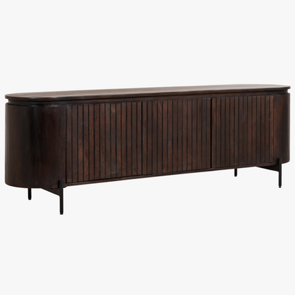Noah Tv-meubel - Donkerbruin - 175x43x56 cm – foto 5