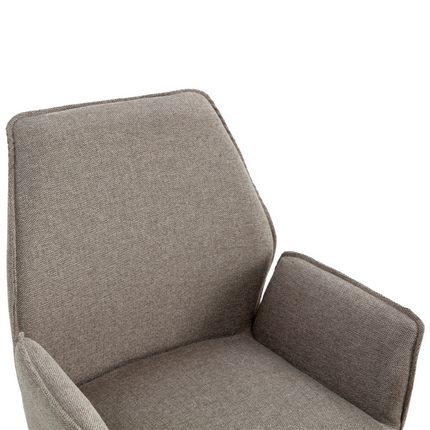 Lauren Eetkamerstoel - Taupe - Linnen – foto 5