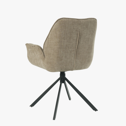 Teun Eetkamerstoel - Taupe - Stof – foto 8