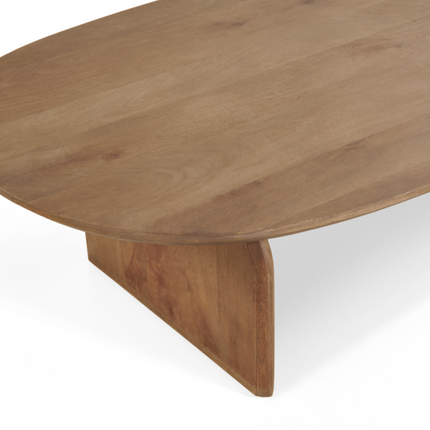 Lotte Salontafel - Lichtbruin - 130x78x38 cm - houtstructuur