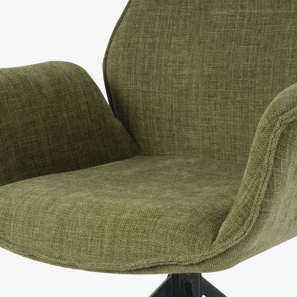 Teun Eetkamerstoel - Groen - Stof – foto 6