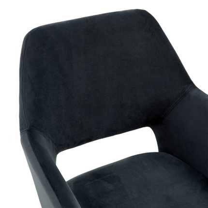 Senna Eetkamerstoel - Antraciet - Velvet – foto 6