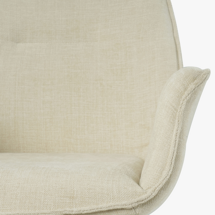 Teun Eetkamerstoel - Beige - Stof – foto 2