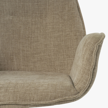Teun Eetkamerstoel - Taupe - Stof – foto 4