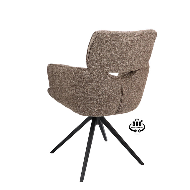 Nienke Eetkamerstoel - Sepia - Lodge – foto 2