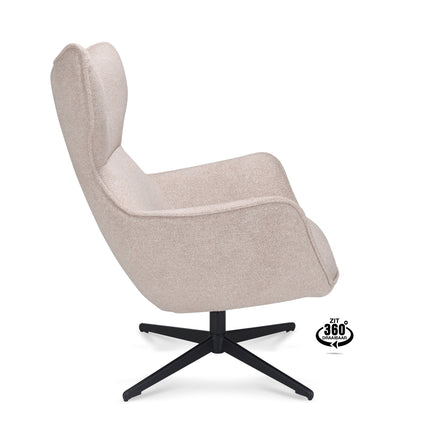Harbour Fauteuil - Mocca - Stof leo – foto 2