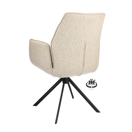 Frey Eetkamerstoel - Beige - Lodge – foto 3