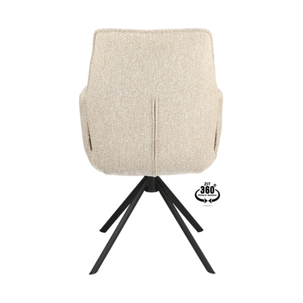 Frey Eetkamerstoel - Beige - Lodge – foto 2