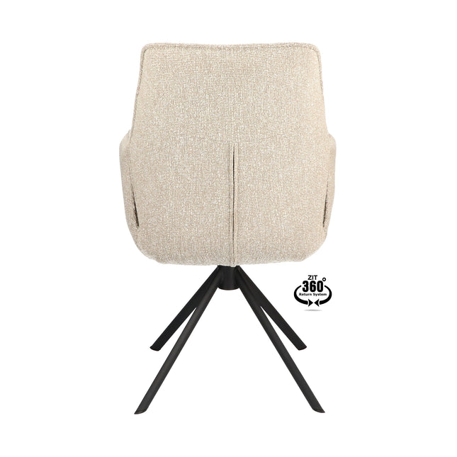 Frey Eetkamerstoel - Beige - Lodge – foto 2