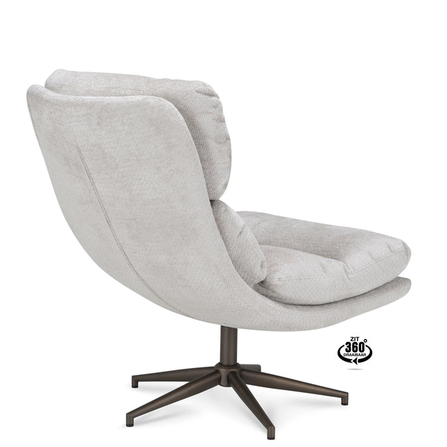 Joppe Fauteuil - Naturel - Stof movie – foto 2