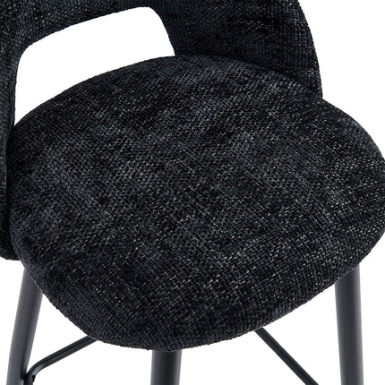 Noud Barkruk - Antraciet - Textiel – foto 8