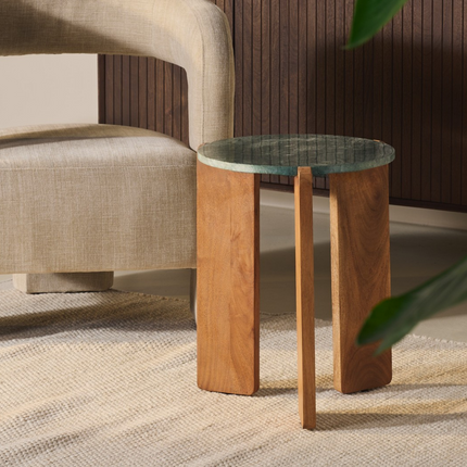 Levi Bijzettafel - Groen - ø39cm – foto 2