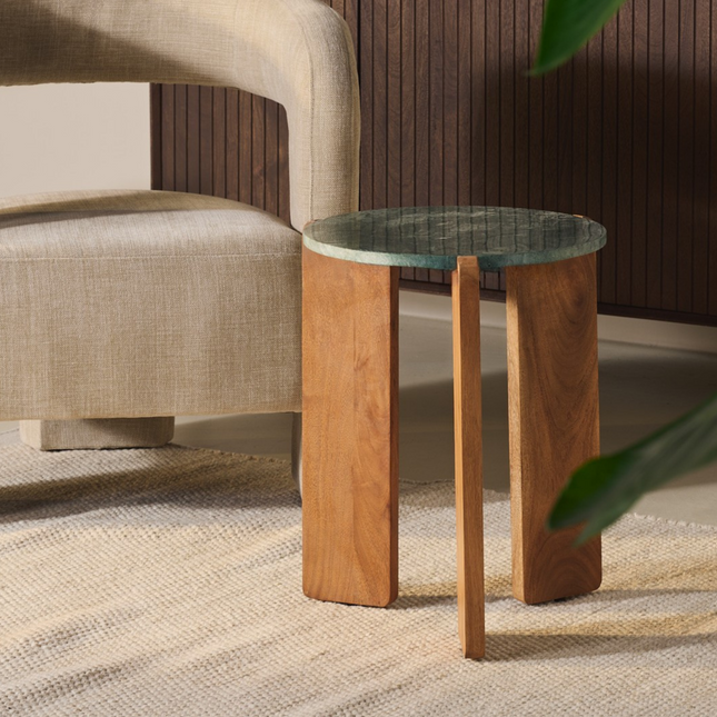 Levi Bijzettafel - Groen - ø39cm – foto 2