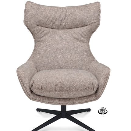 Martino Fauteuil - Zand - Stof leo – foto 3