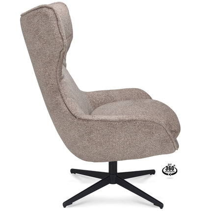 Martino Fauteuil - Zand - Stof leo – foto 5