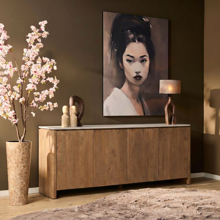 Dallas Dressoir - Naturel - 210 cm
