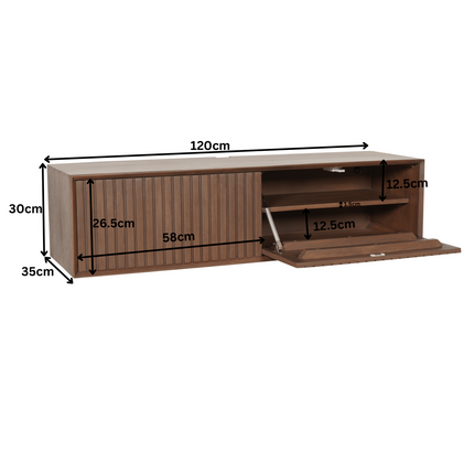 Brussel Boekenkast - Zwart - 90 cm