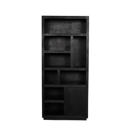 Brussel Boekenkast - Zwart - 90 cm