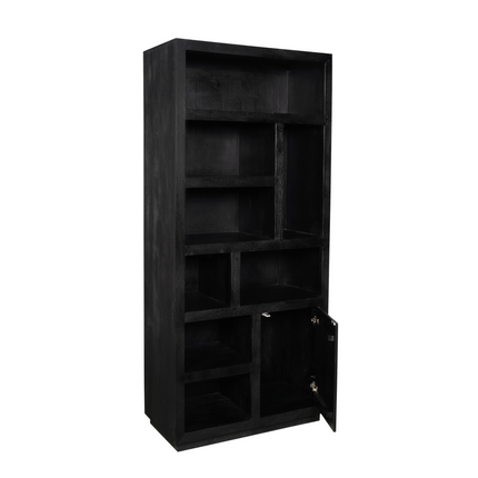 Brussel Boekenkast - Zwart - 90 cm