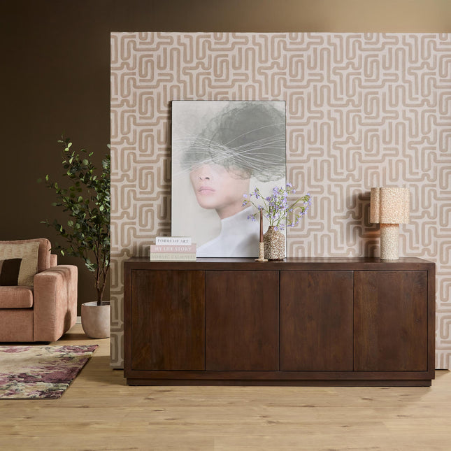 Brussel Dressoir - Bruin - 200 cm