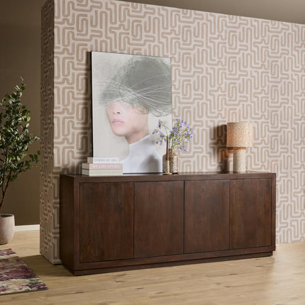 Brussel Dressoir - Bruin - 200 cm