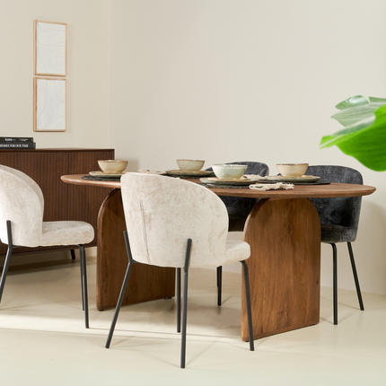 Nøva Eettafel - Bruin - 220x100x76 cm – foto 2